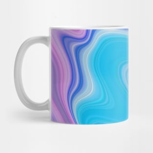 Purple blue abstract creative liquid flowing Mug